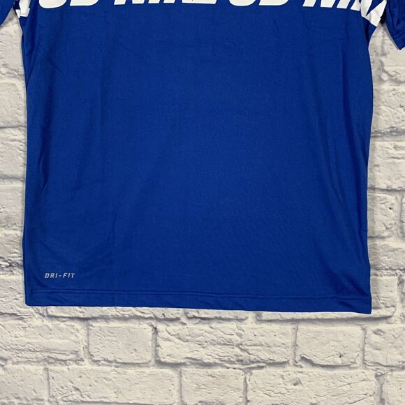 NIKE SB Skateboarding Dri-Fit T Shirt Youth XL Short Sleeve Blue Spell Out Polye - Picture 4 of 12